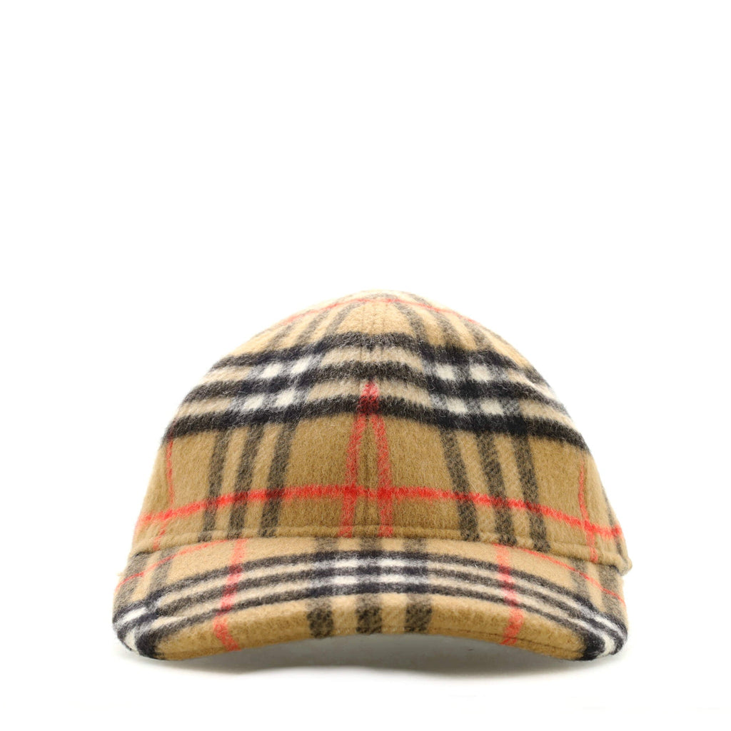 Baseball Cap Vintage Check Wool Medium