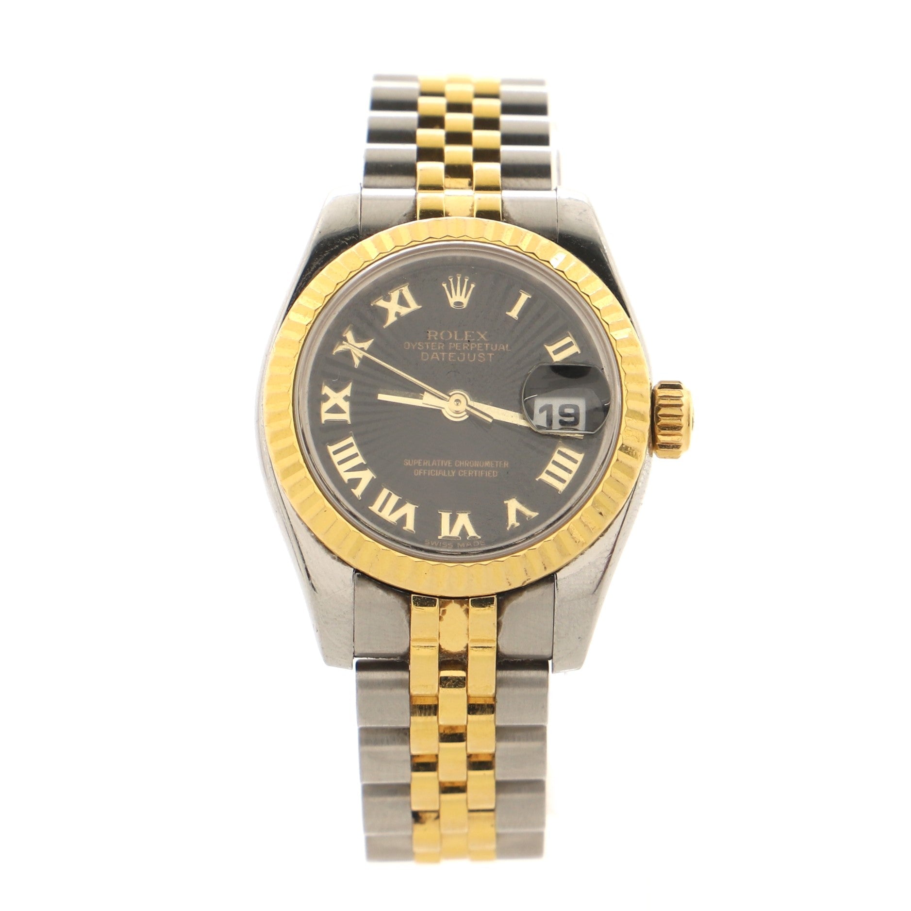 Oyster Perpetual Datejust Automatic Watch Stainless Steel and Yellow Gold 26