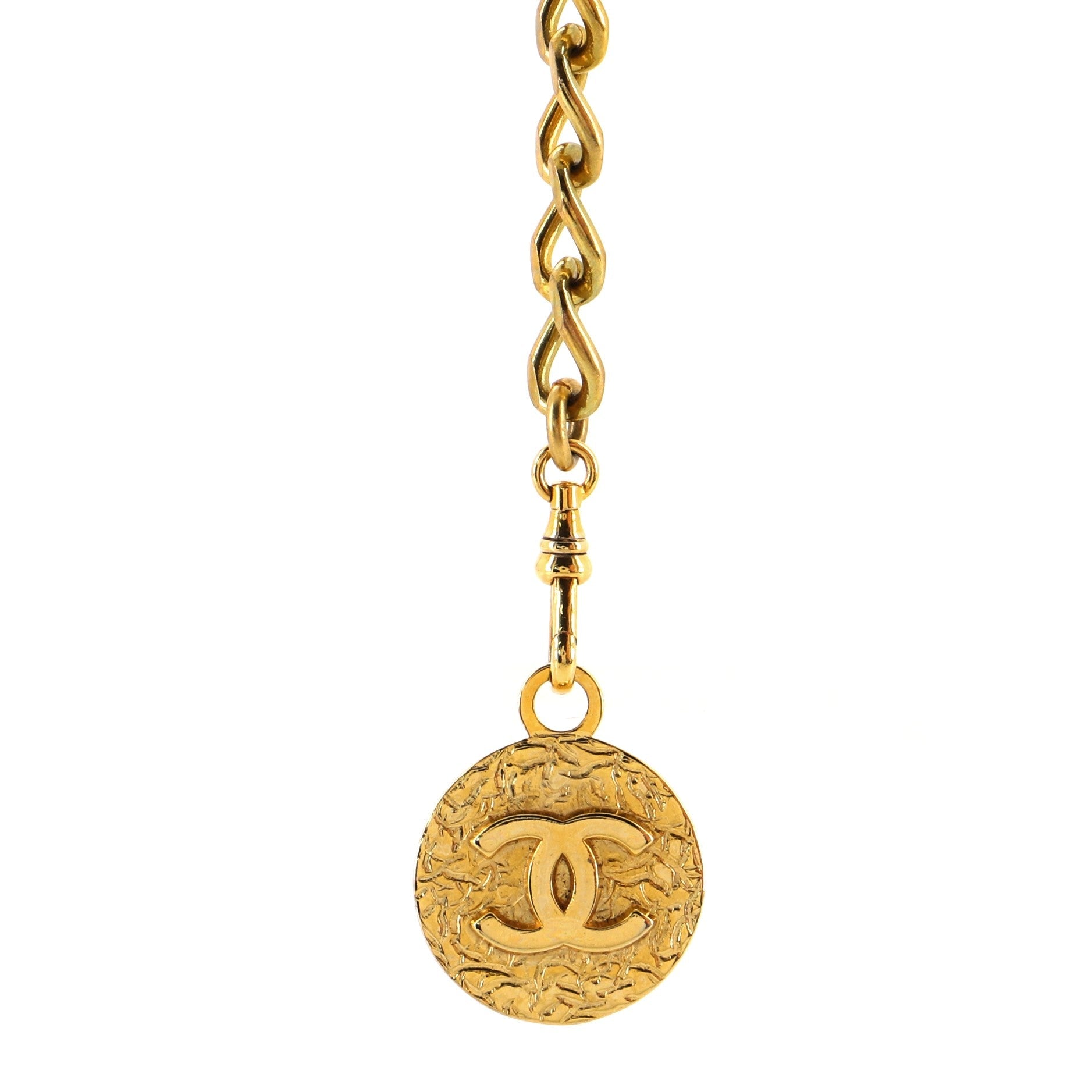 Vintage Medallion Chain Belt Metal 95