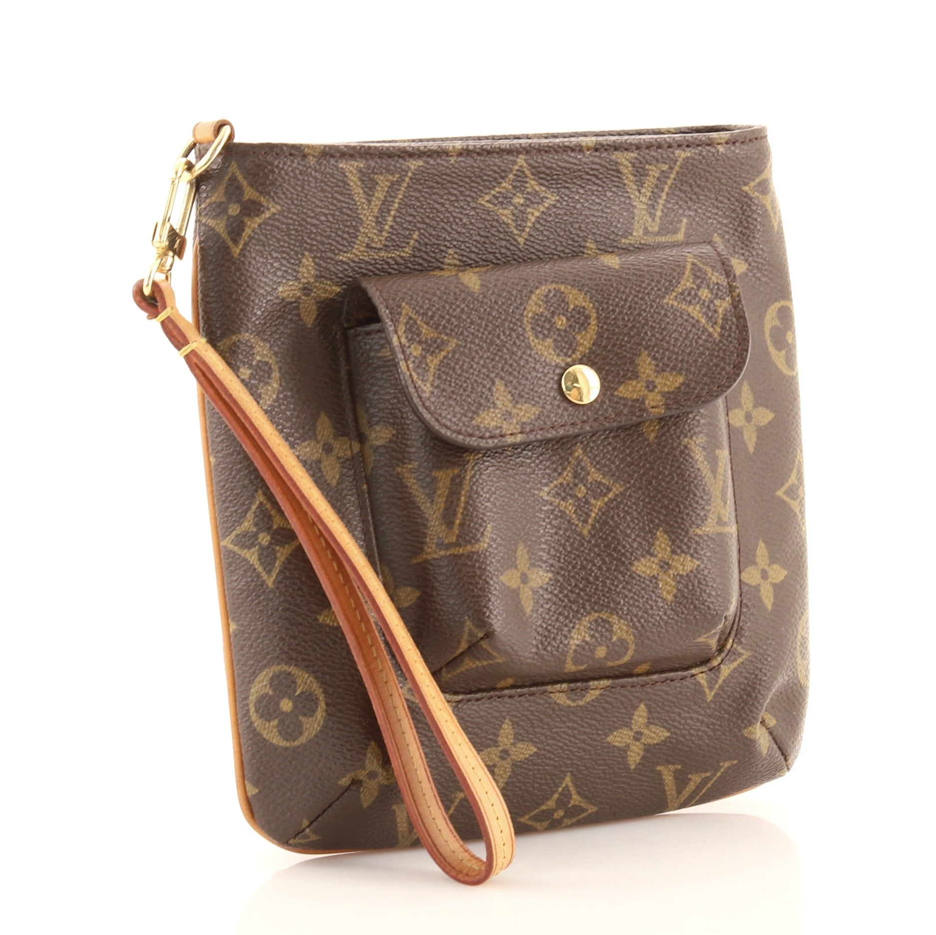 Partition Wristlet Clutch Monogram Canvas