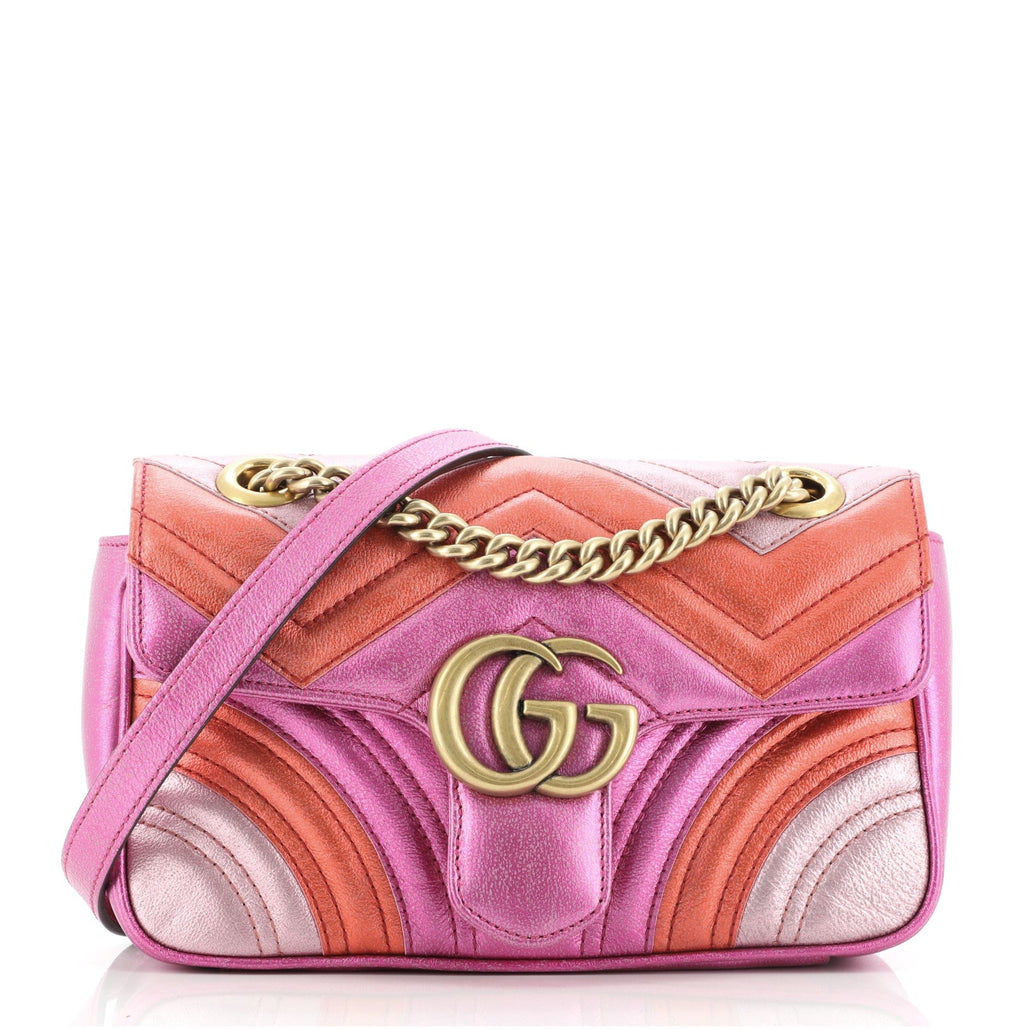GG Marmont Flap Bag Matelasse Leather Mini
