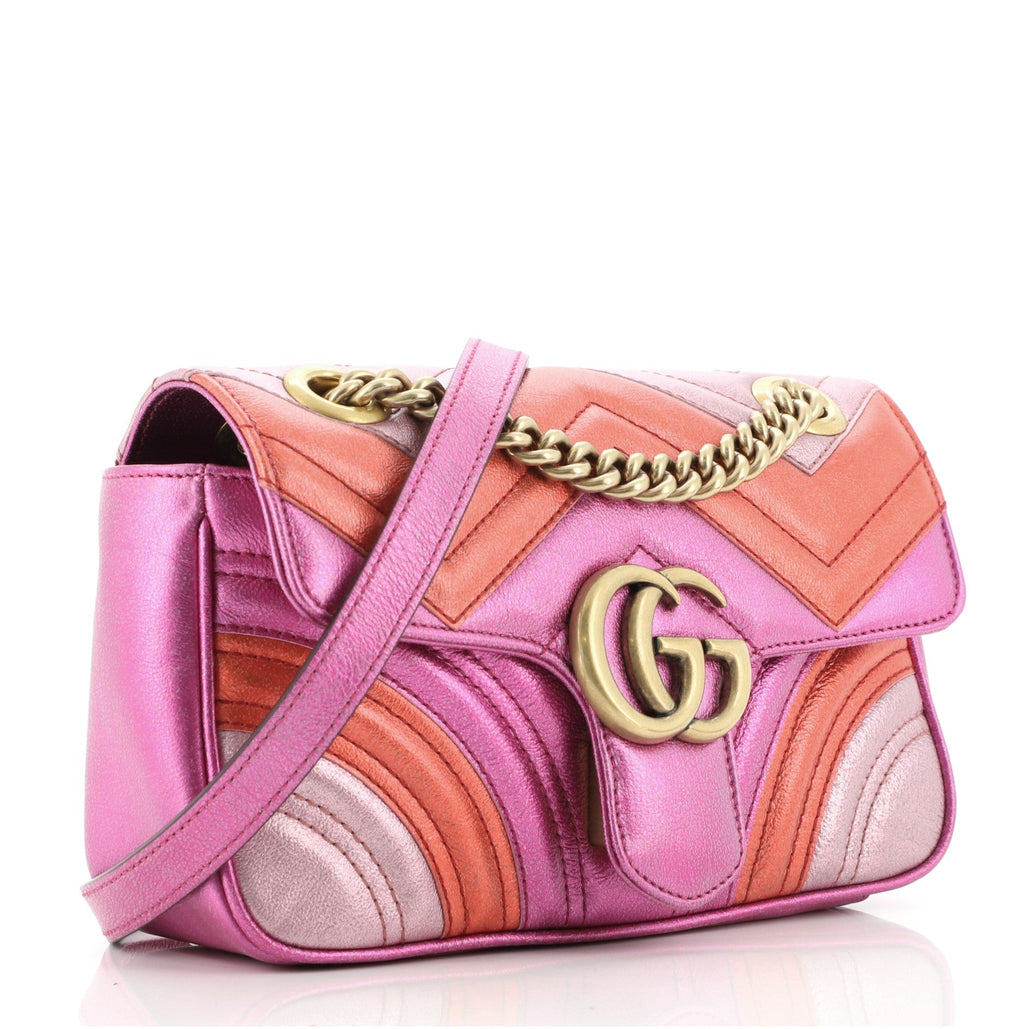 GG Marmont Flap Bag Matelasse Leather Mini