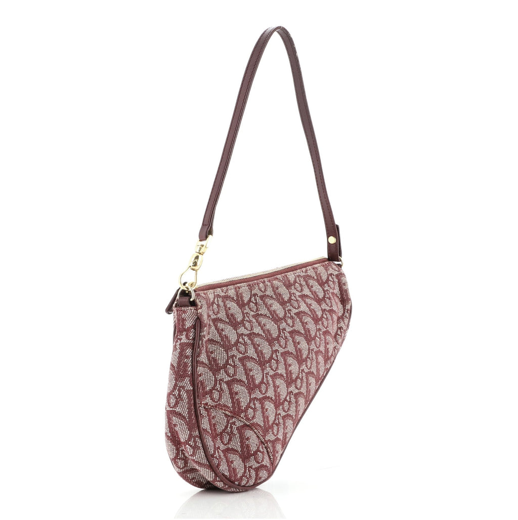 Vintage Saddle Bag Diorissimo Canvas Mini