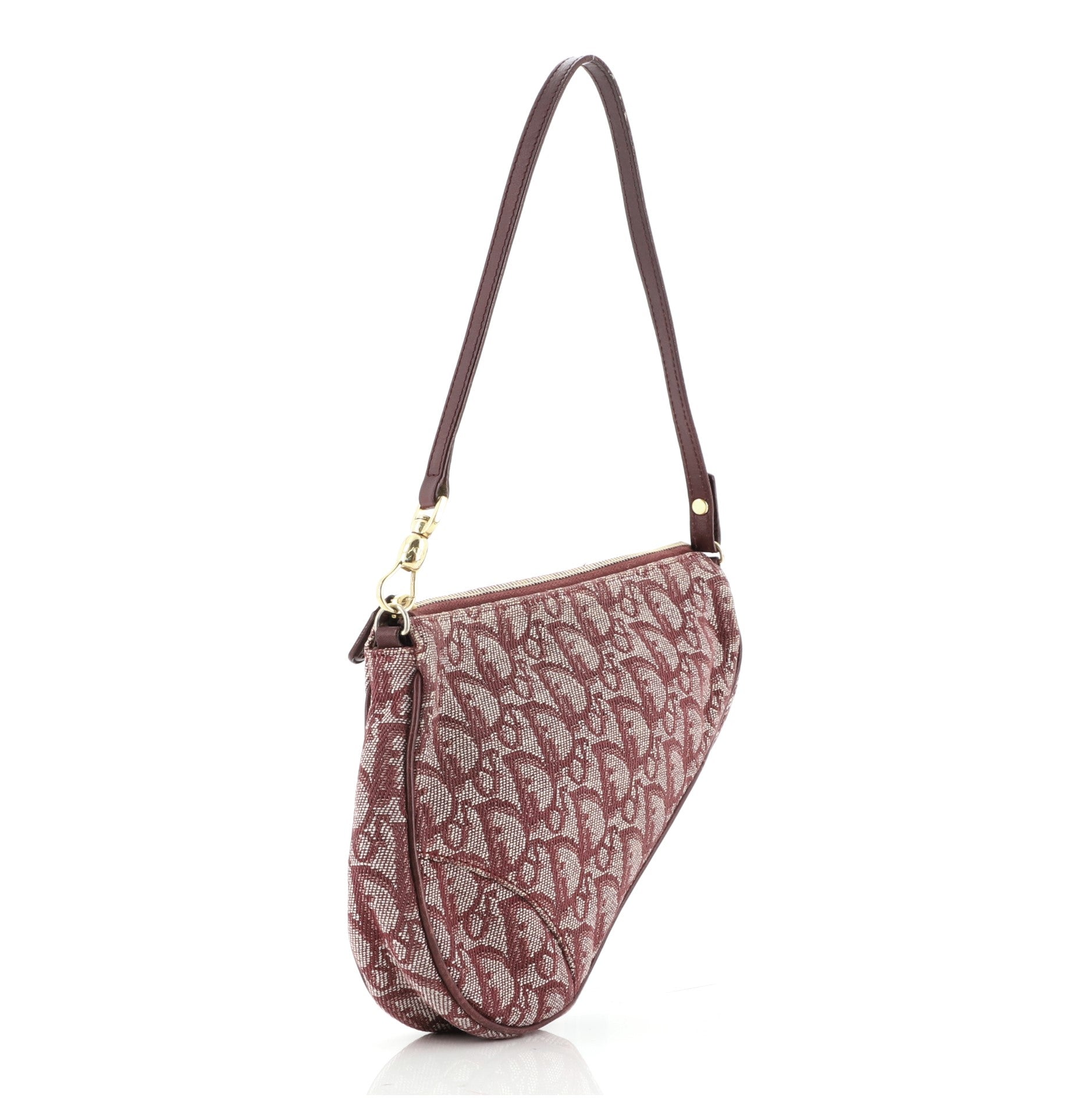 Vintage Saddle Bag Diorissimo Canvas Mini