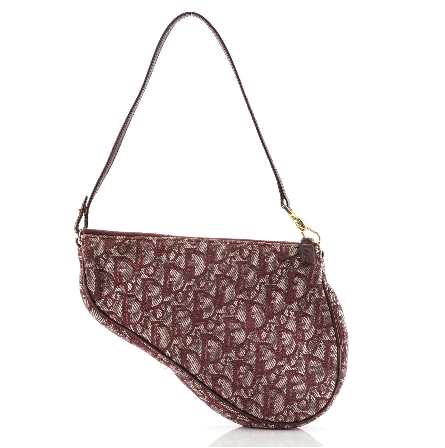 Vintage Saddle Bag Diorissimo Canvas Mini