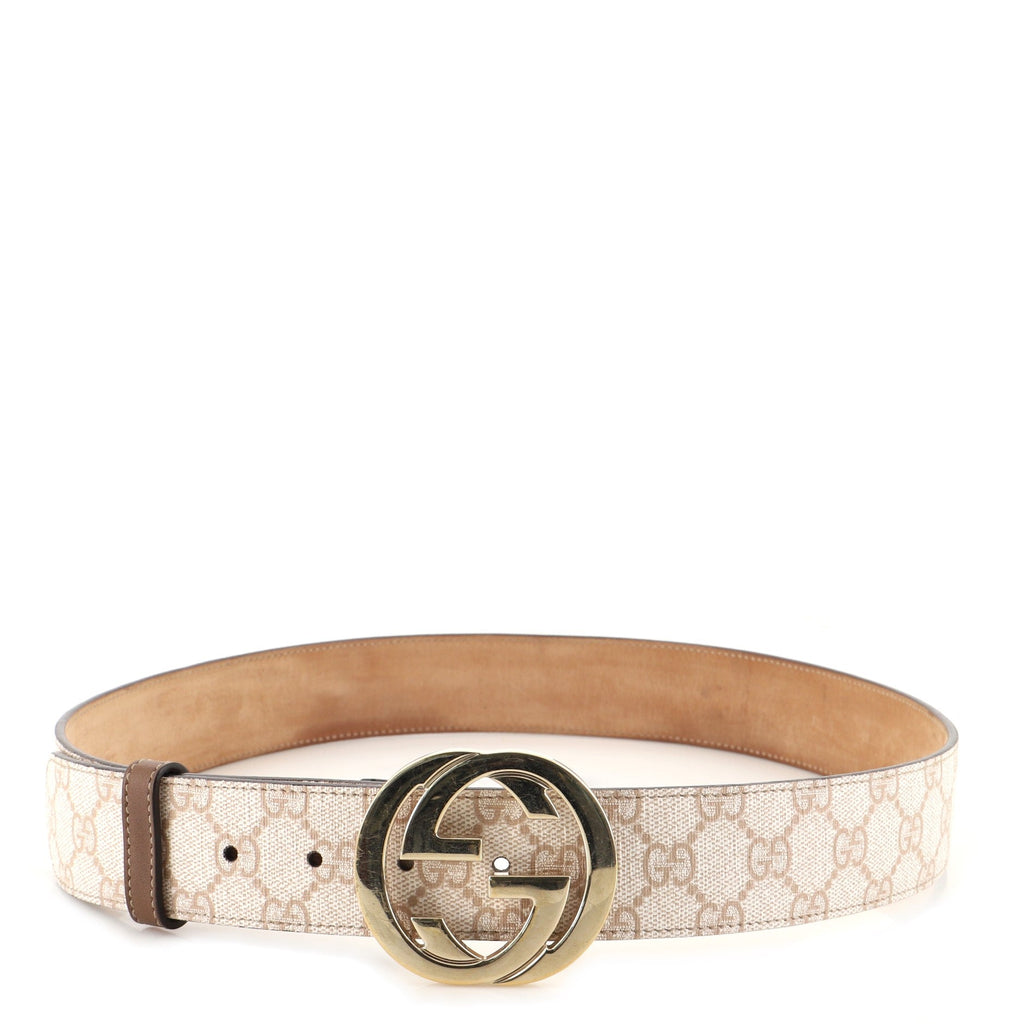 Interlocking G Belt GG Coated Canvas Wide 90