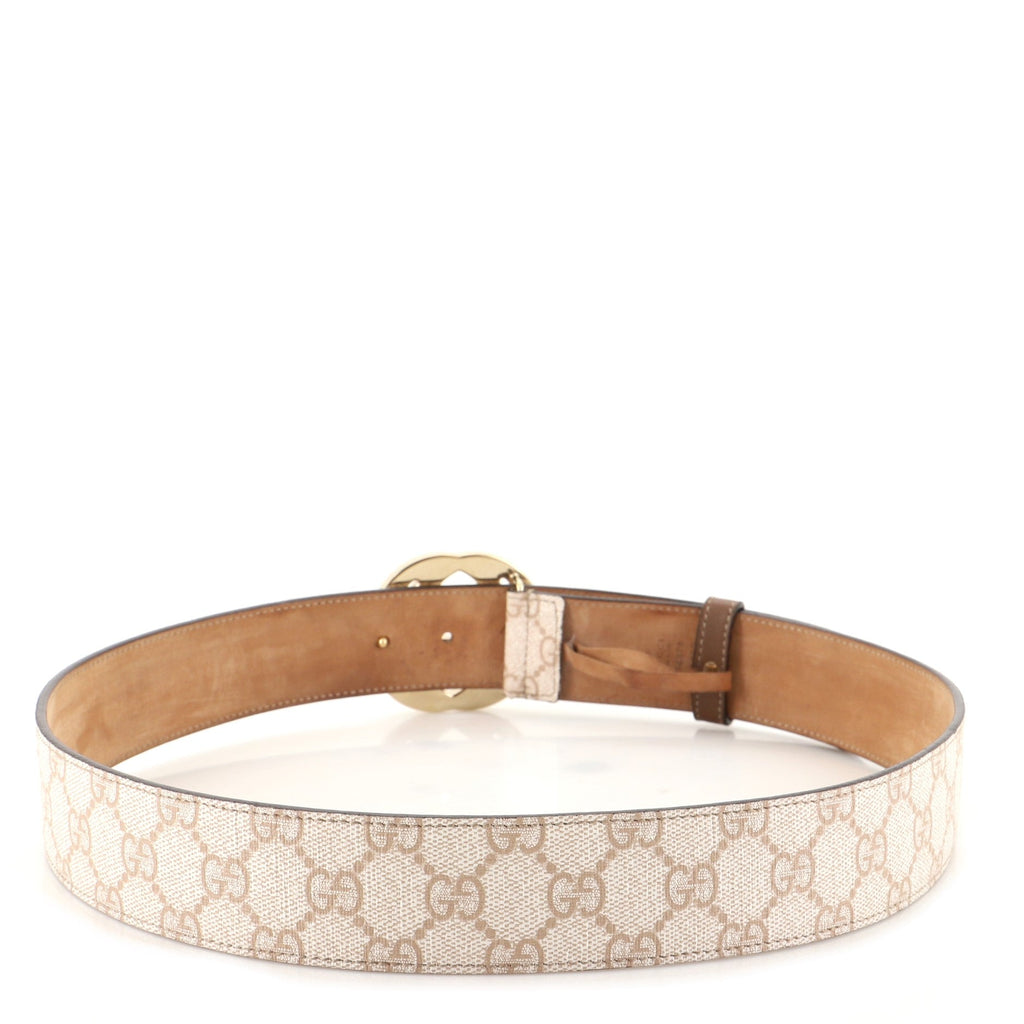 Interlocking G Belt GG Coated Canvas Wide 90