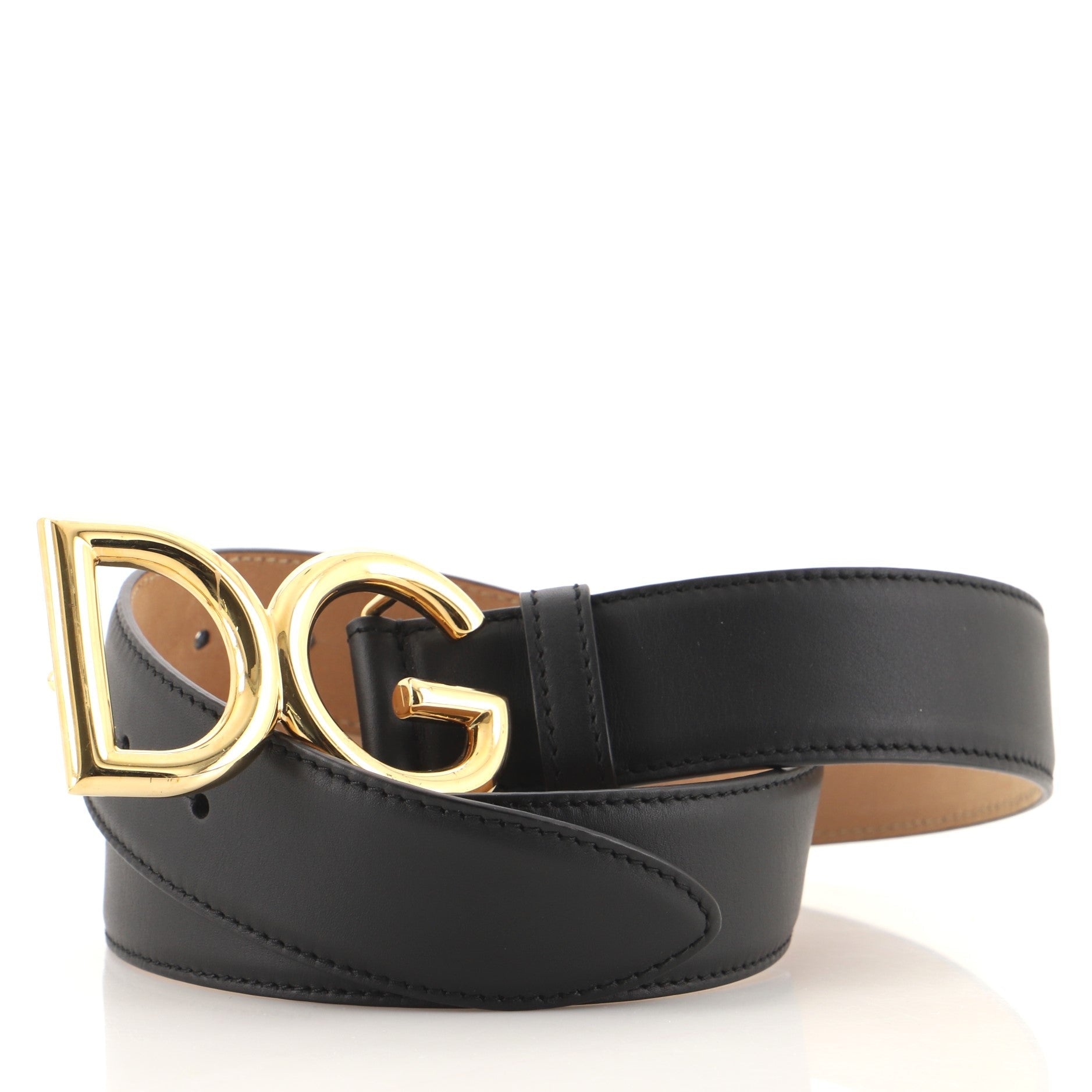 DG Logo Belt Leather Medium 85