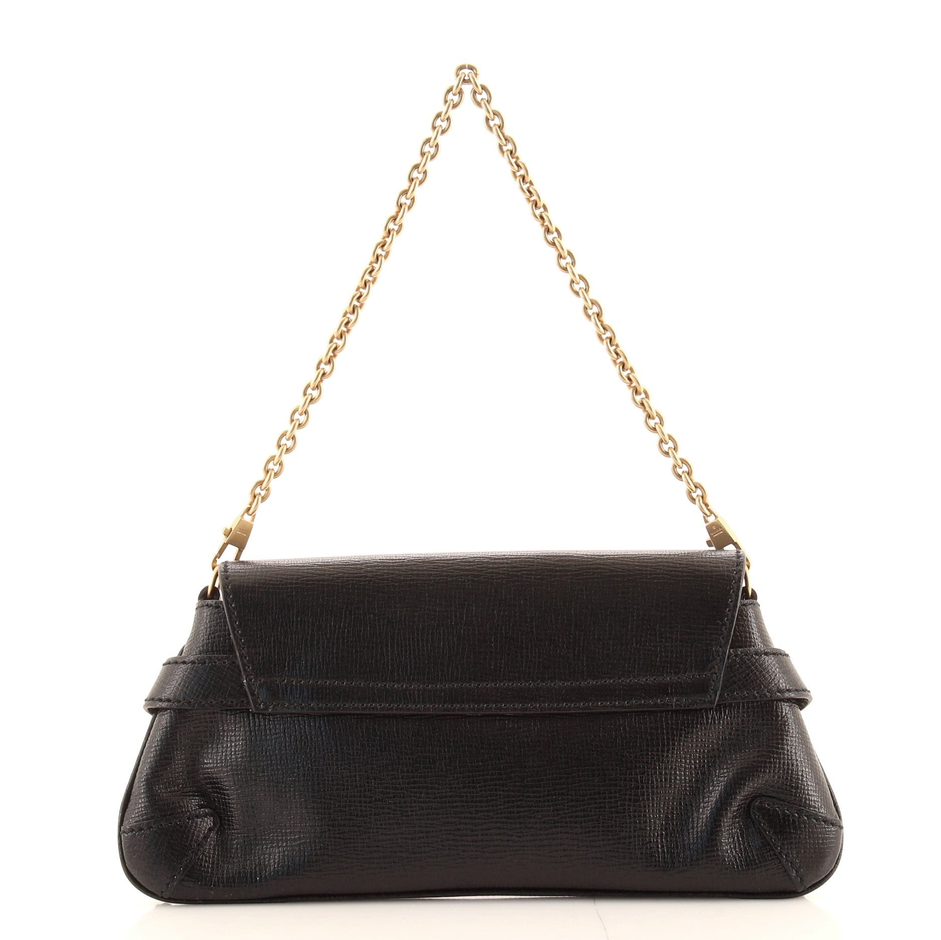 Horsebit Chain Clutch Leather Medium
