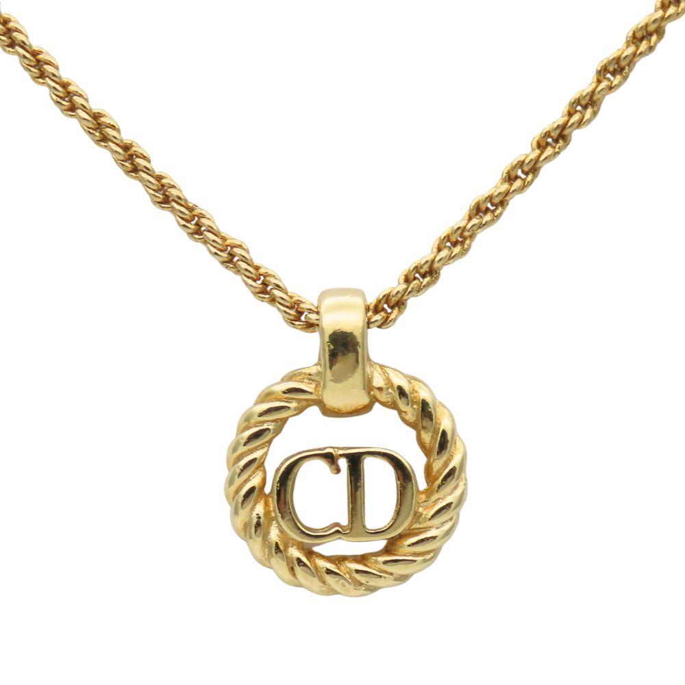 Christian Dior CD Logo Necklace