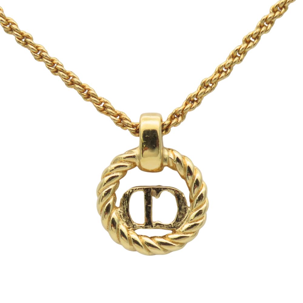 Christian Dior CD Logo Necklace