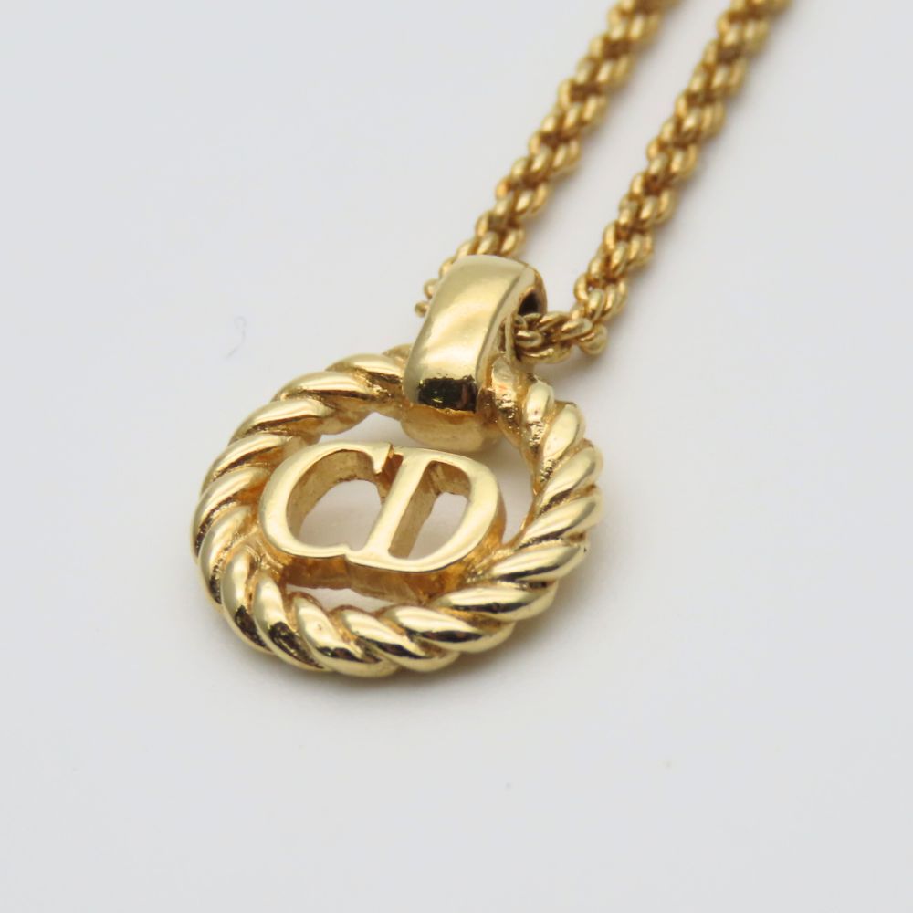Christian Dior CD Logo Necklace