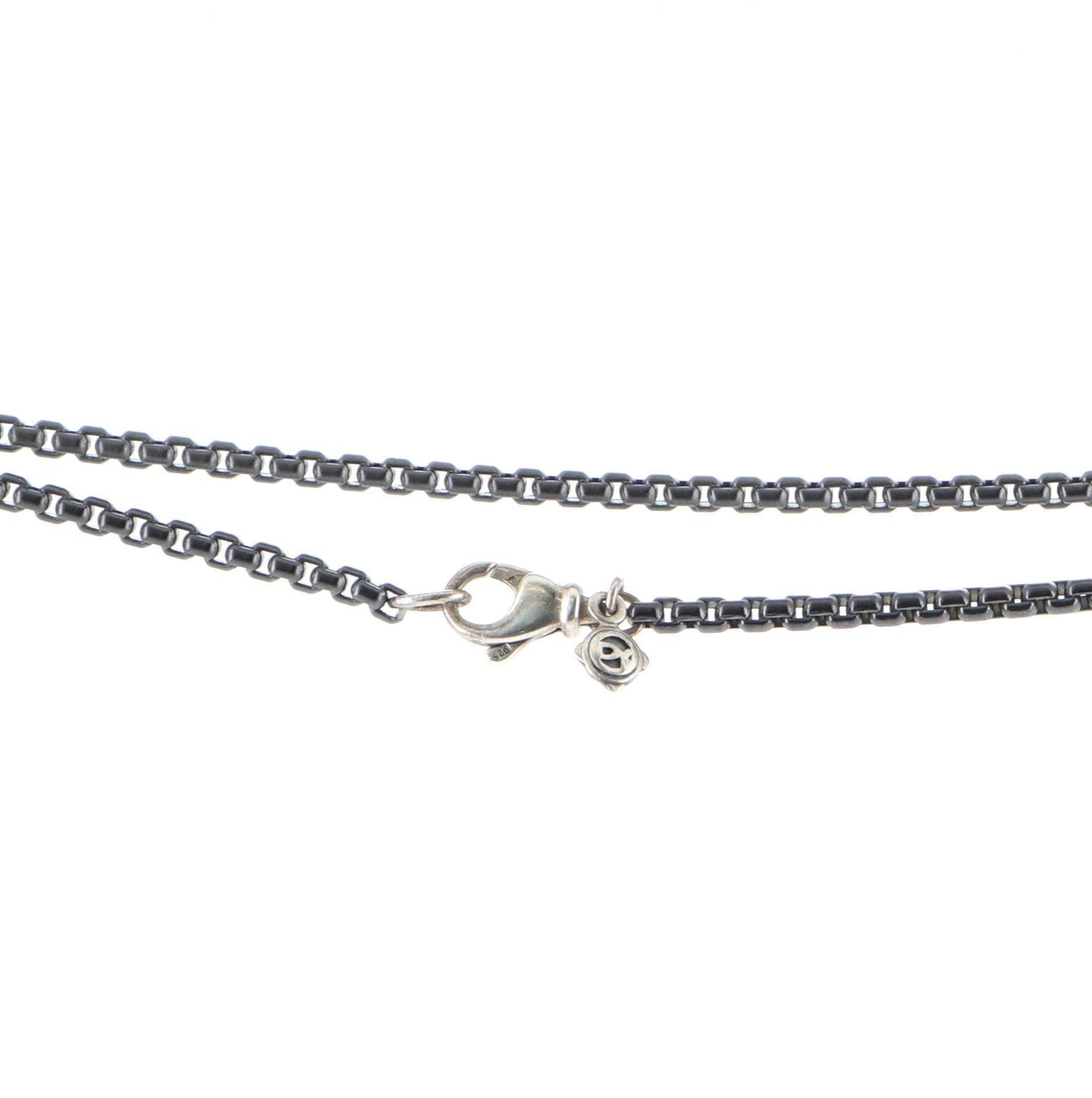 Long Box Chain Necklace Sterling Silver 2.3mm
