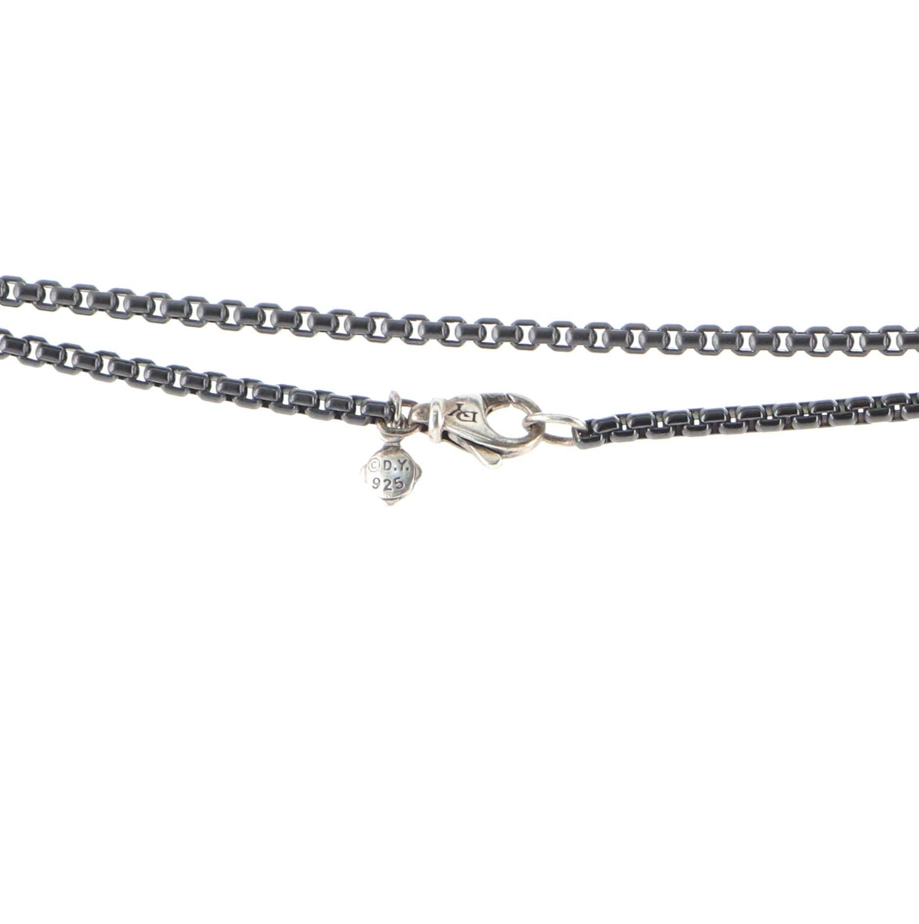 Long Box Chain Necklace Sterling Silver 2.3mm