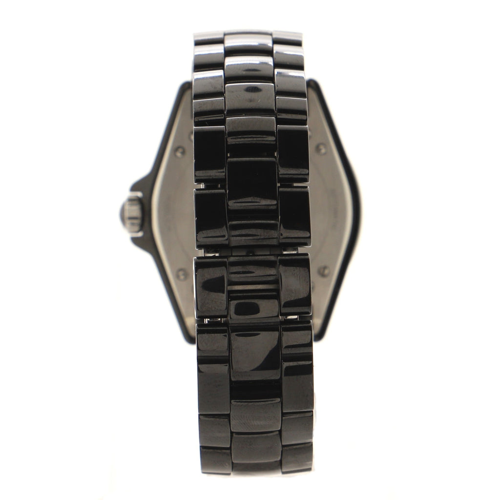 J12-365 Automatic Watch Ceramic and Stainless Steel with Diamond Bezel and Seconds Sub-Dial 36