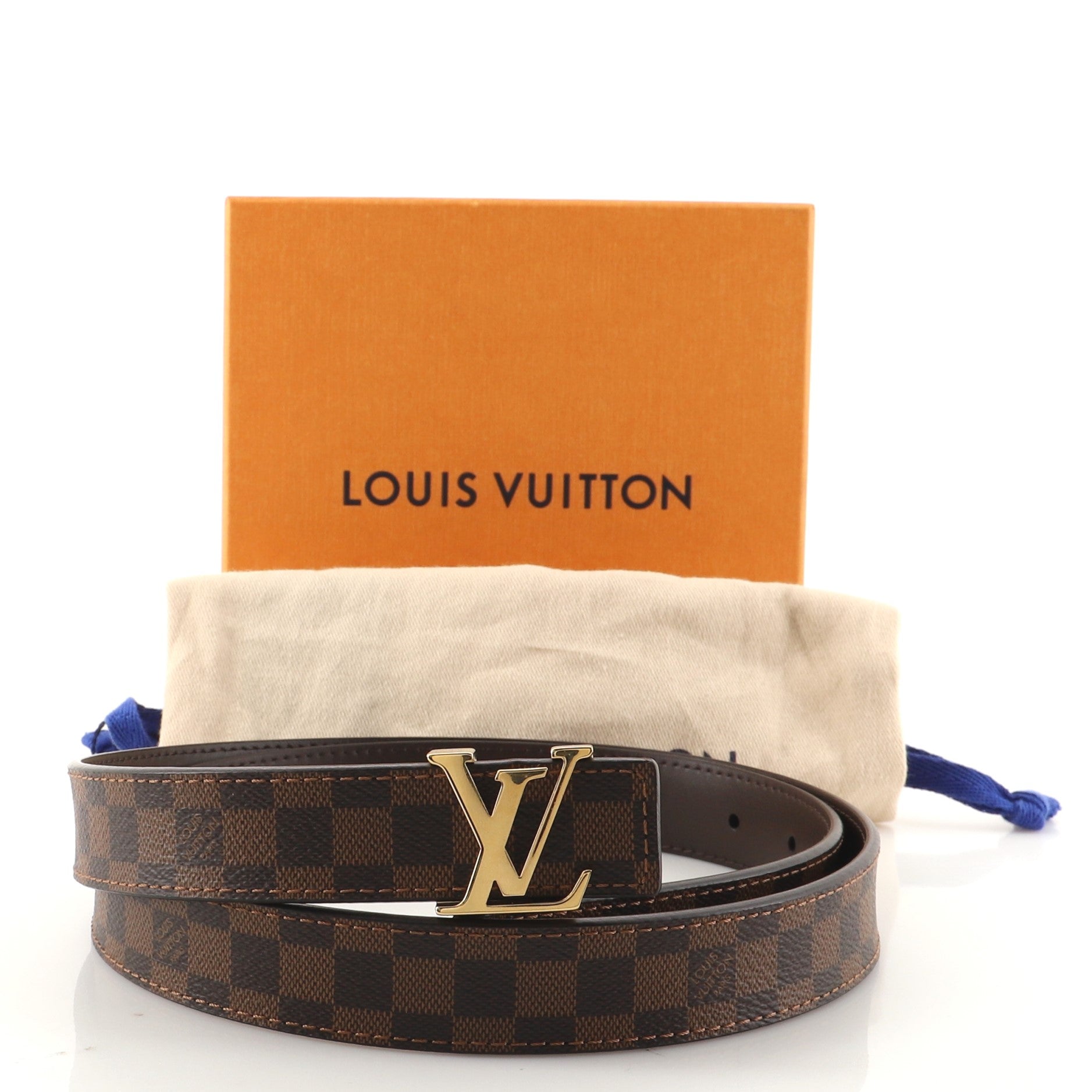 LV Initiales Belt Damier Thin 90
