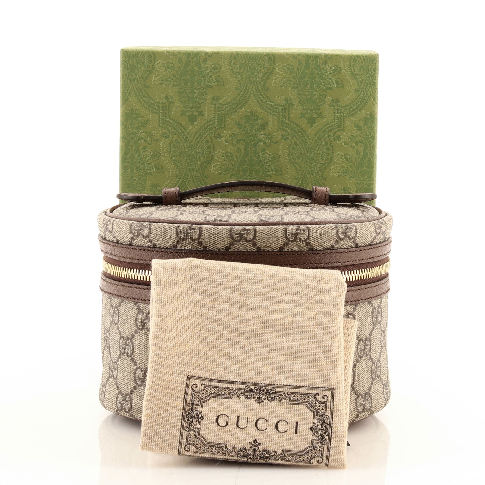 Ophidia Top Handle Cosmetic Case GG Coated Canvas Mini