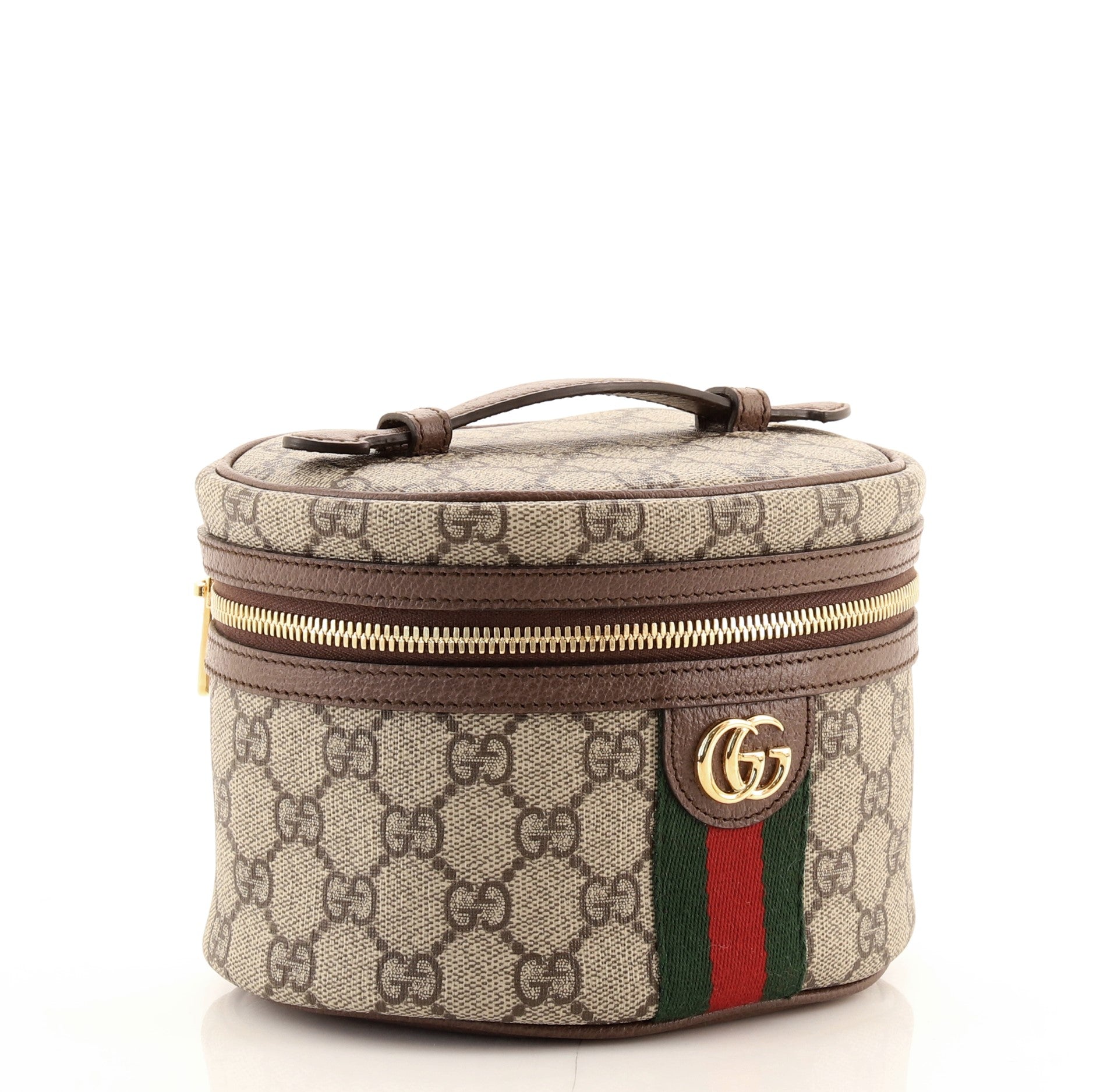 Ophidia Top Handle Cosmetic Case GG Coated Canvas Mini