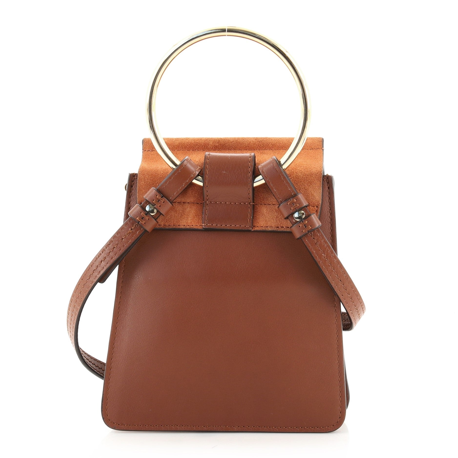 Faye Bracelet Crossbody Bag Leather and Suede Mini