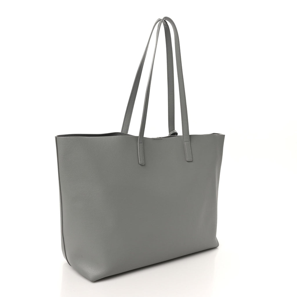 Calfskin Large Shopping Tote New Stone Grey