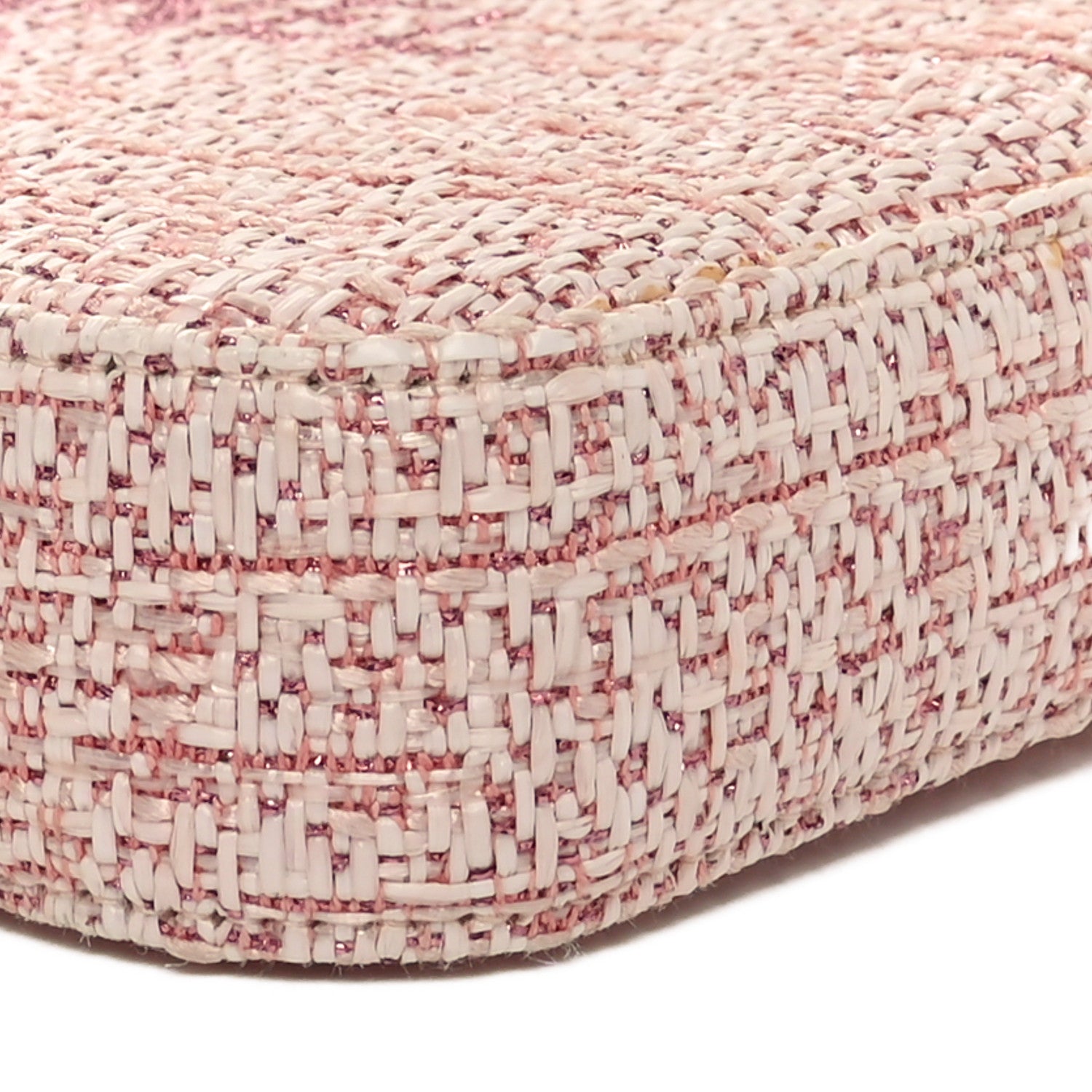 Canvas Small Deauville Clutch With Chain Pink