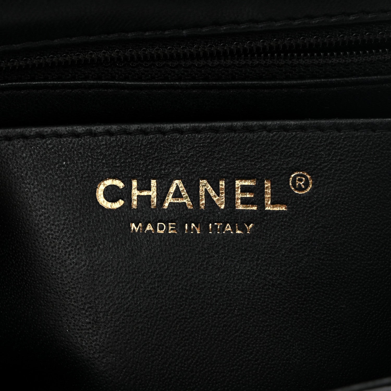 Lambskin Quilted Mini Square Flap Black