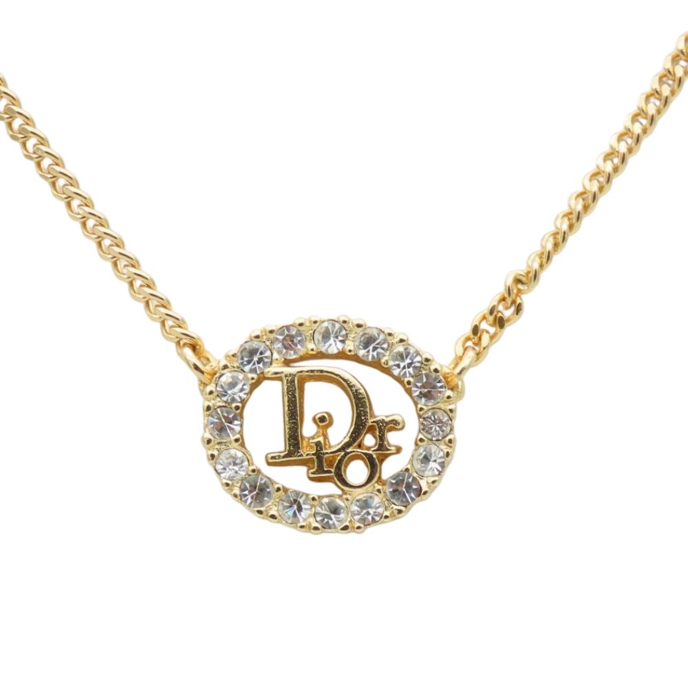 Christian Dior CD Logo Necklace