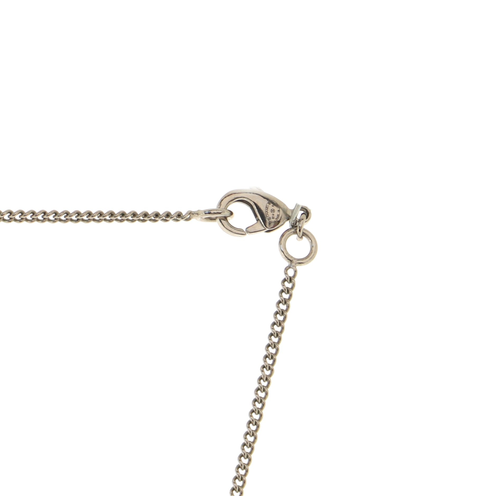 CC Camellia Cut-Out Pendant Necklace Metal