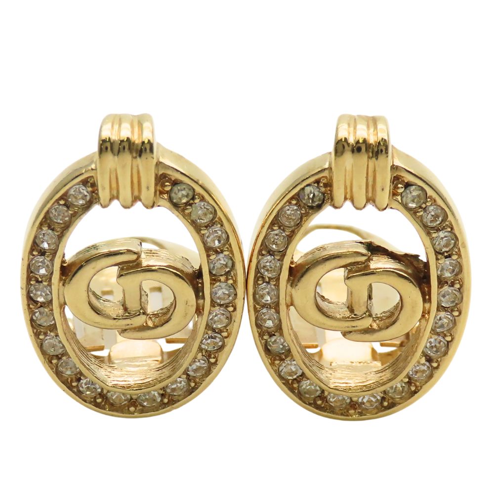 Christian Dior CD Logo Earrings