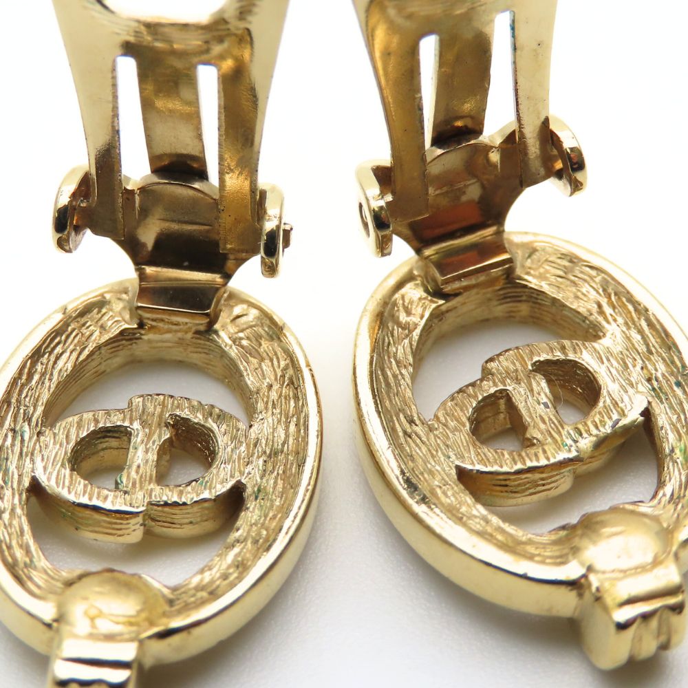 Christian Dior CD Logo Earrings