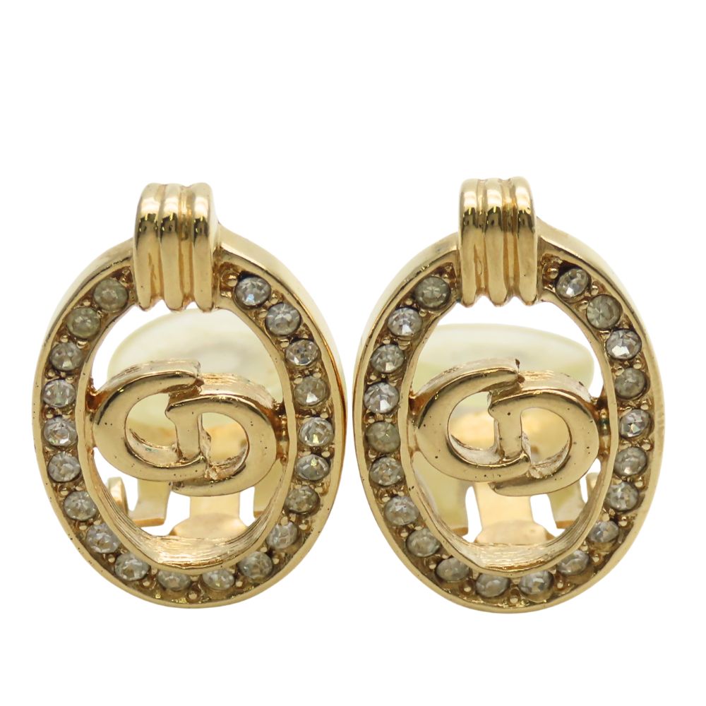 Christian Dior CD Logo Earrings