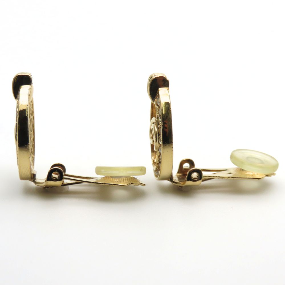 Christian Dior CD Logo Earrings