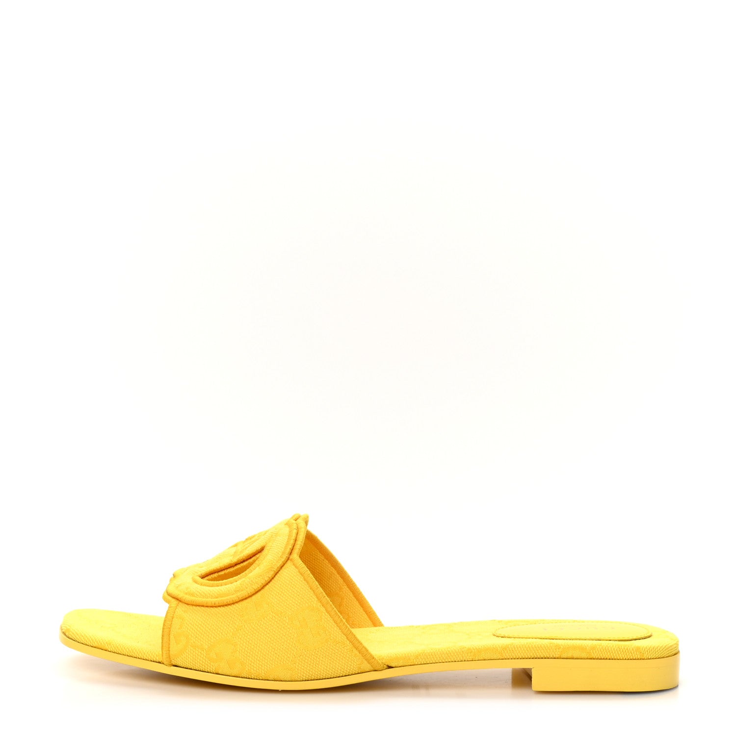 Canvas Interlocking G Womens Slide Sandals 39.5 39.5 Sun Ray