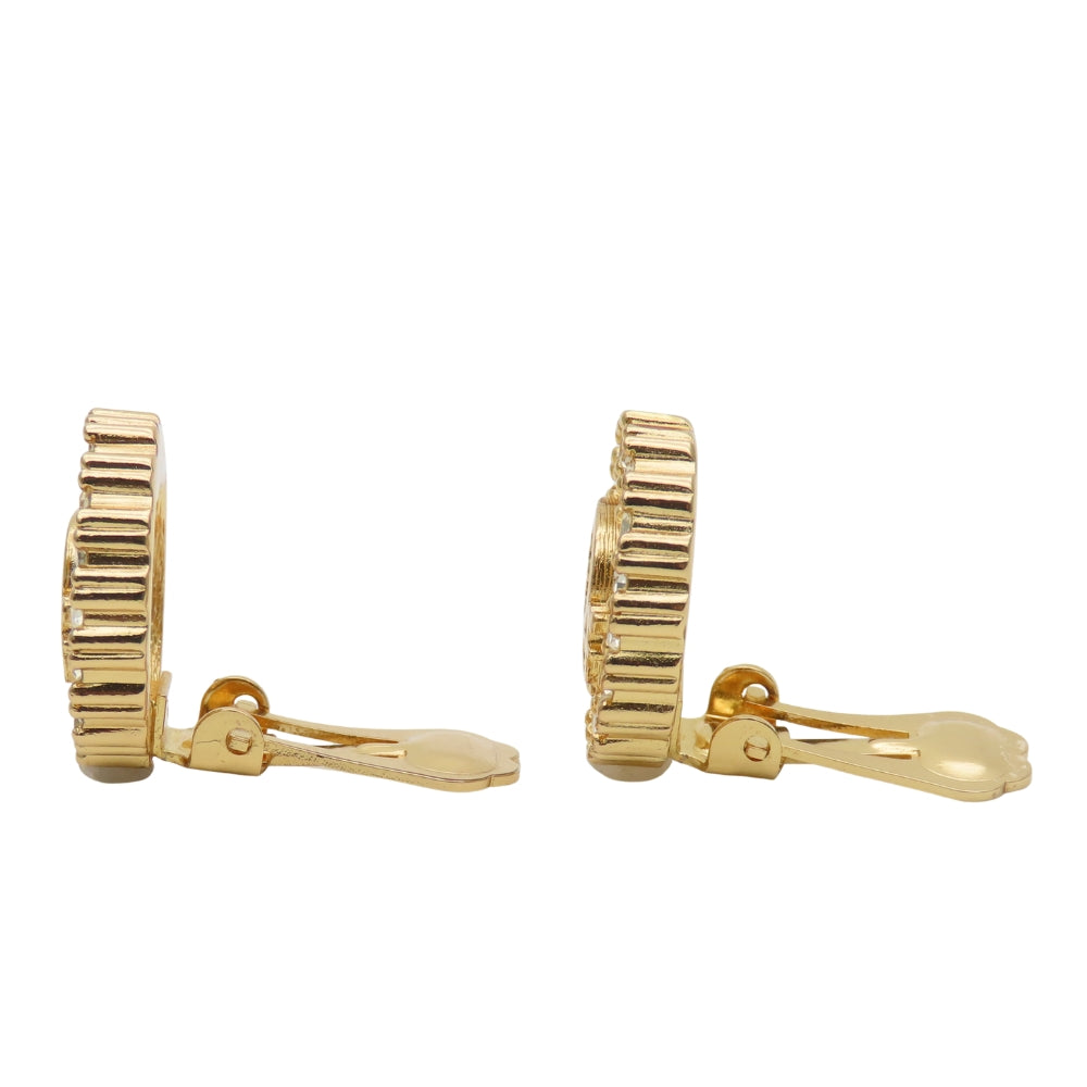 Christian Dior CD Logo Earrings