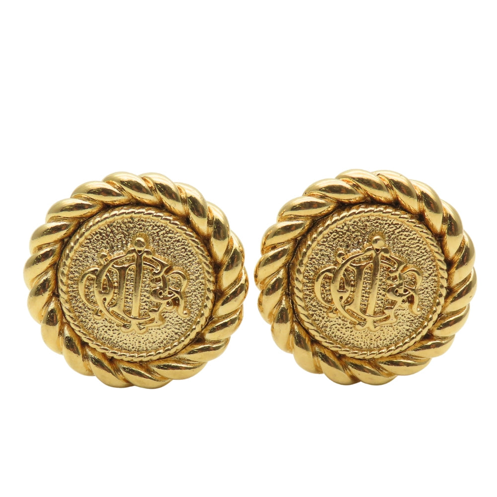 Christian Dior Logo Earrings
