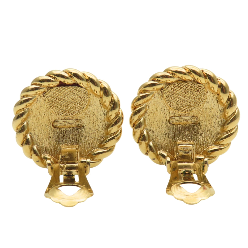 Christian Dior Logo Earrings