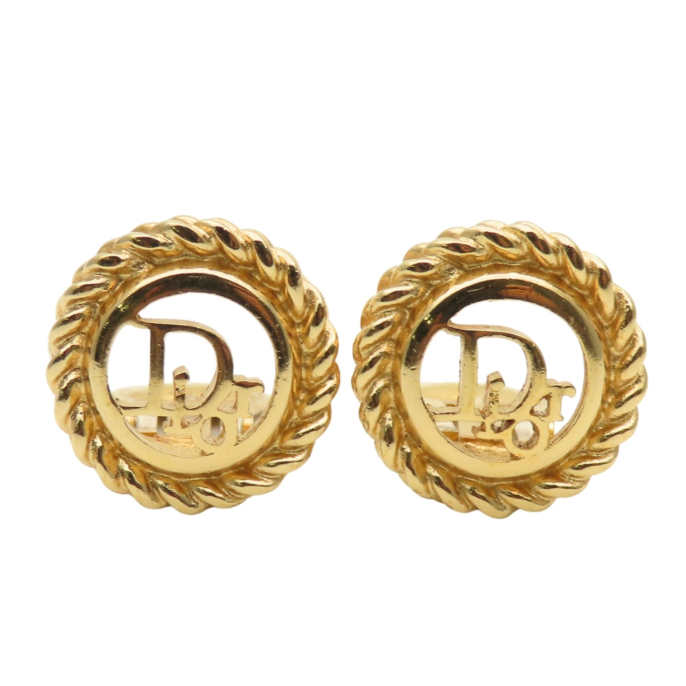 Christian Dior Logo Earrings