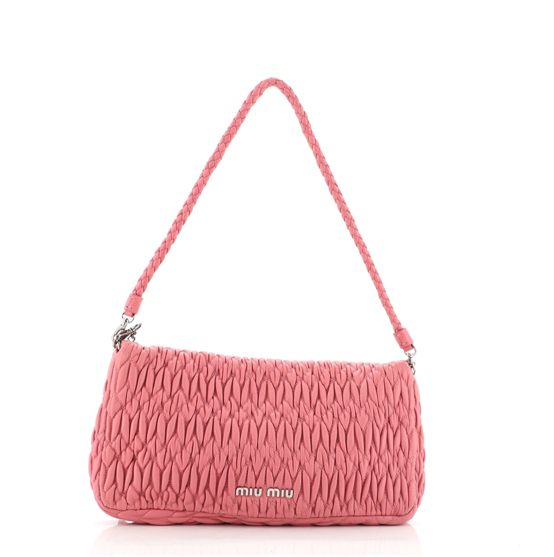 Crystal Clutch Matelasse Leather Medium