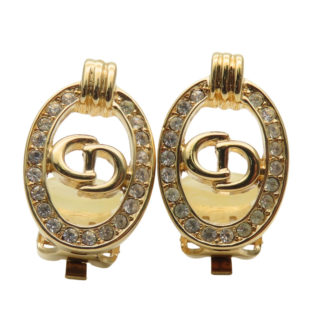 Christian Dior CD Logo Earrings