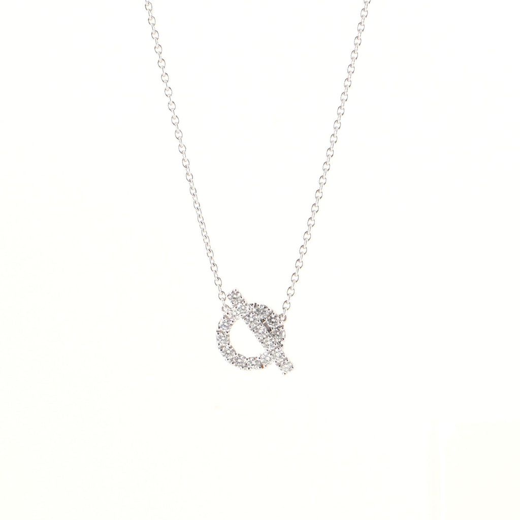 Finesse Pendant Necklace 18K White Gold and Diamonds