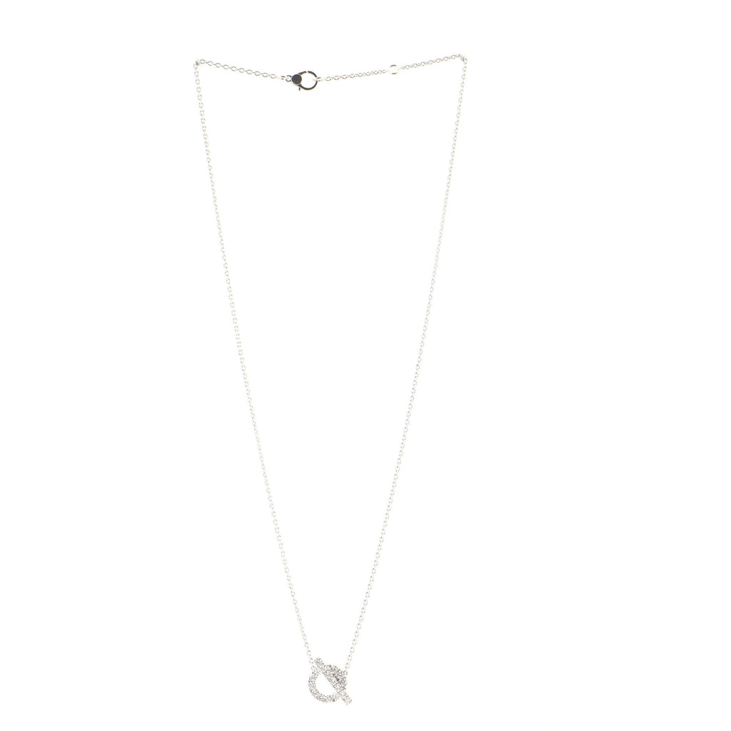 Finesse Pendant Necklace 18K White Gold and Diamonds