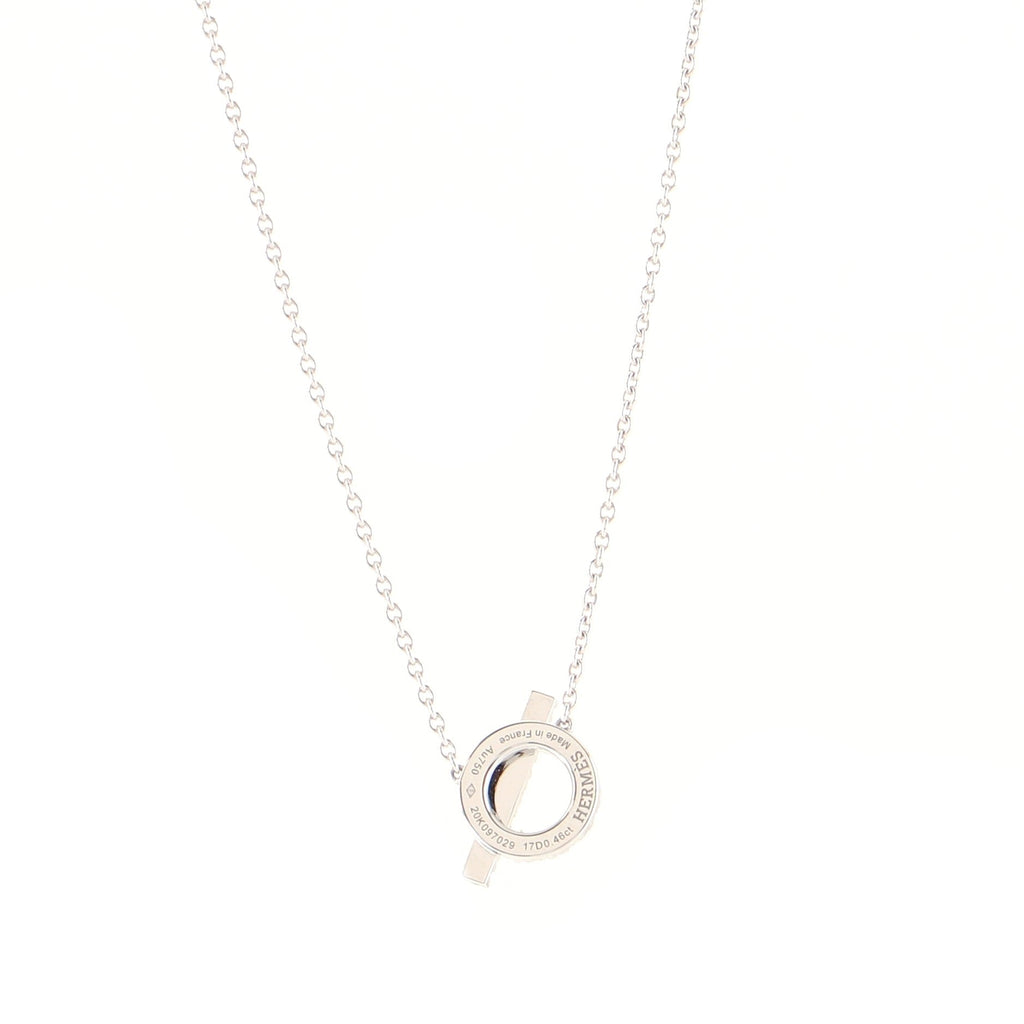 Finesse Pendant Necklace 18K White Gold and Diamonds