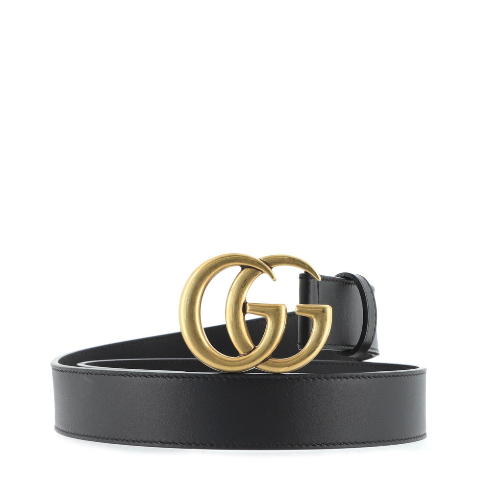 GG Marmont Belt Leather Thin 80