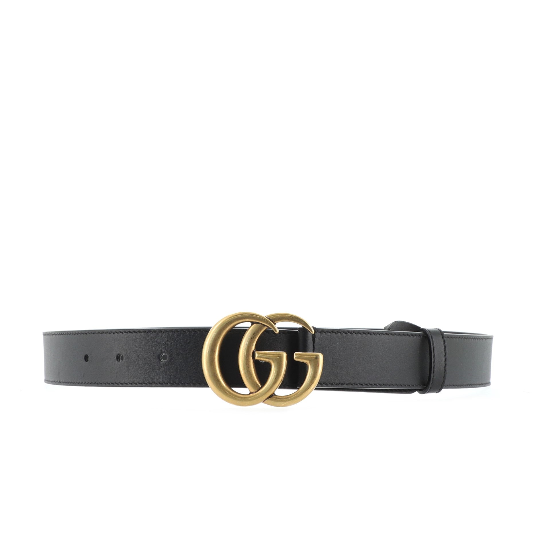 GG Marmont Belt Leather Thin 80
