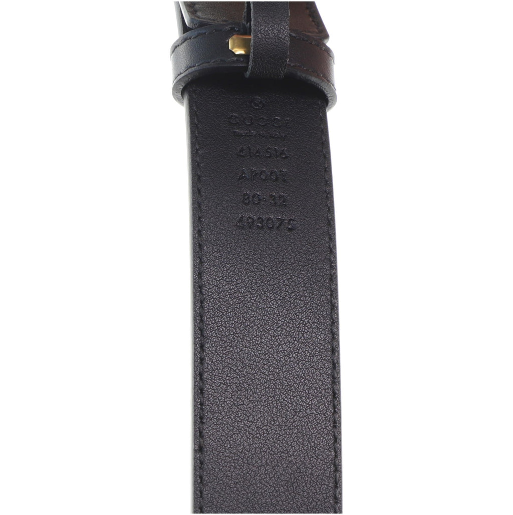 GG Marmont Belt Leather Thin 80