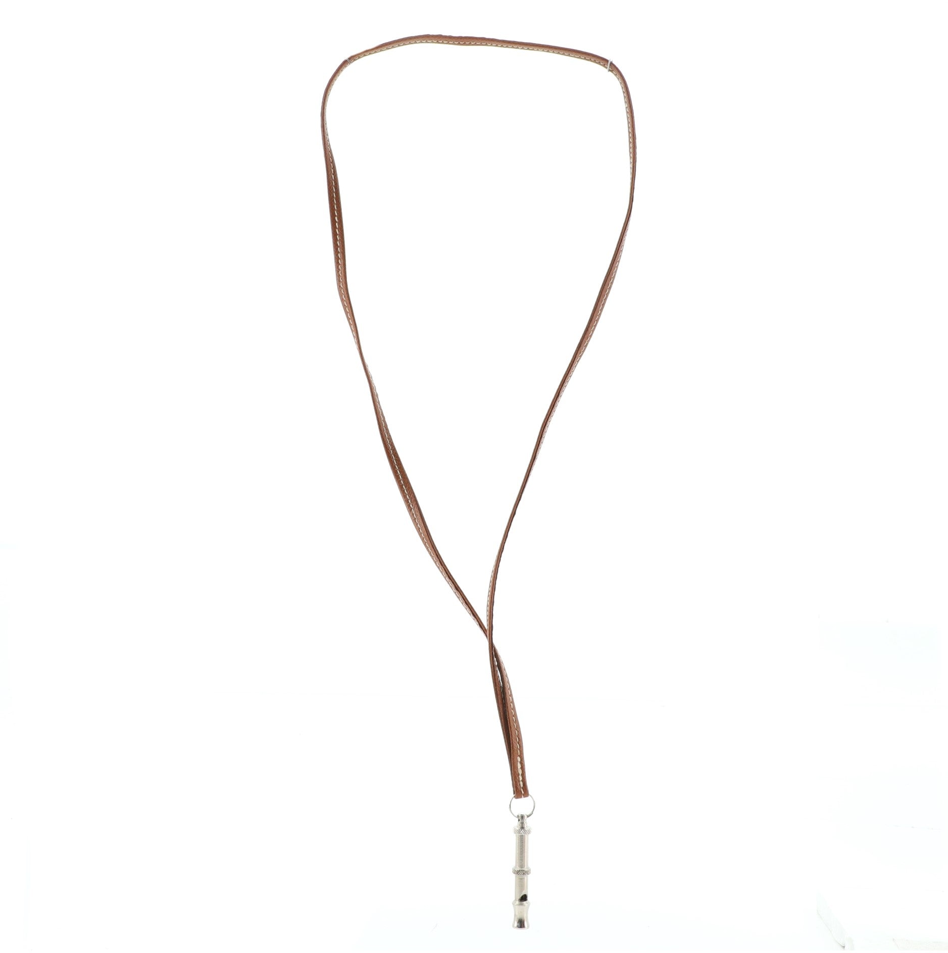 Ultrasonic Dog Whistle Necklace Leather and Metal