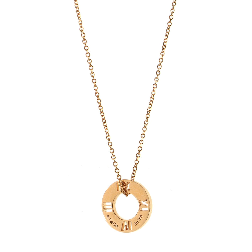 Atlas Pendant Necklace 18K Rose Gold with Diamonds