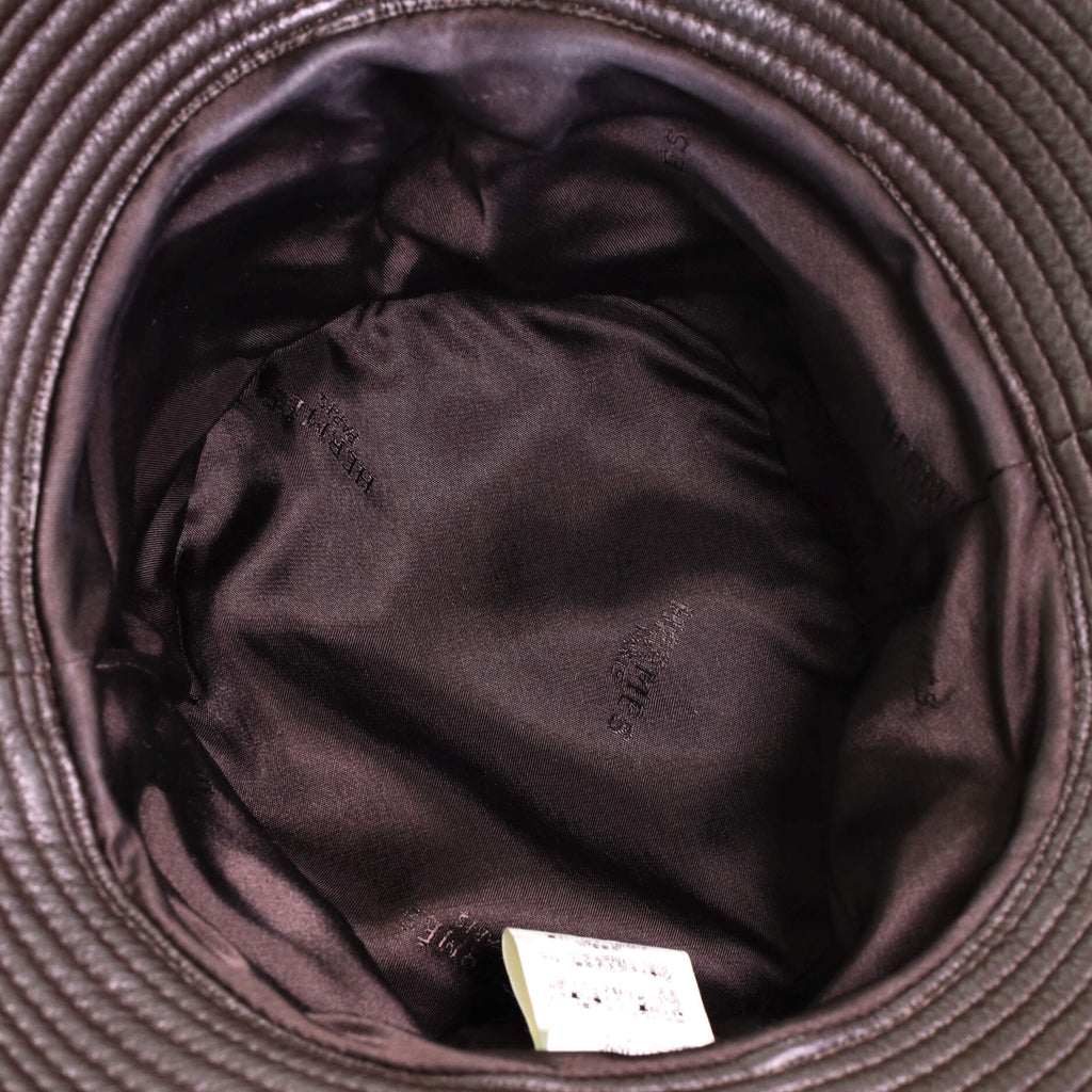 Bucket Hat Leather and Shearling XS