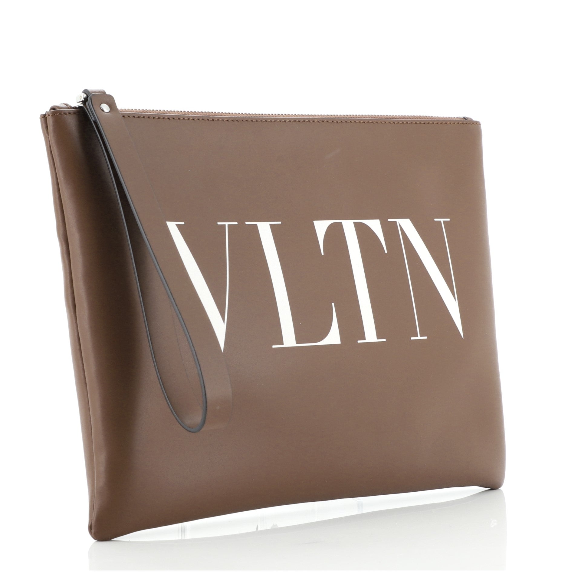 VLTN Wristlet Clutch Printed Leather Medium