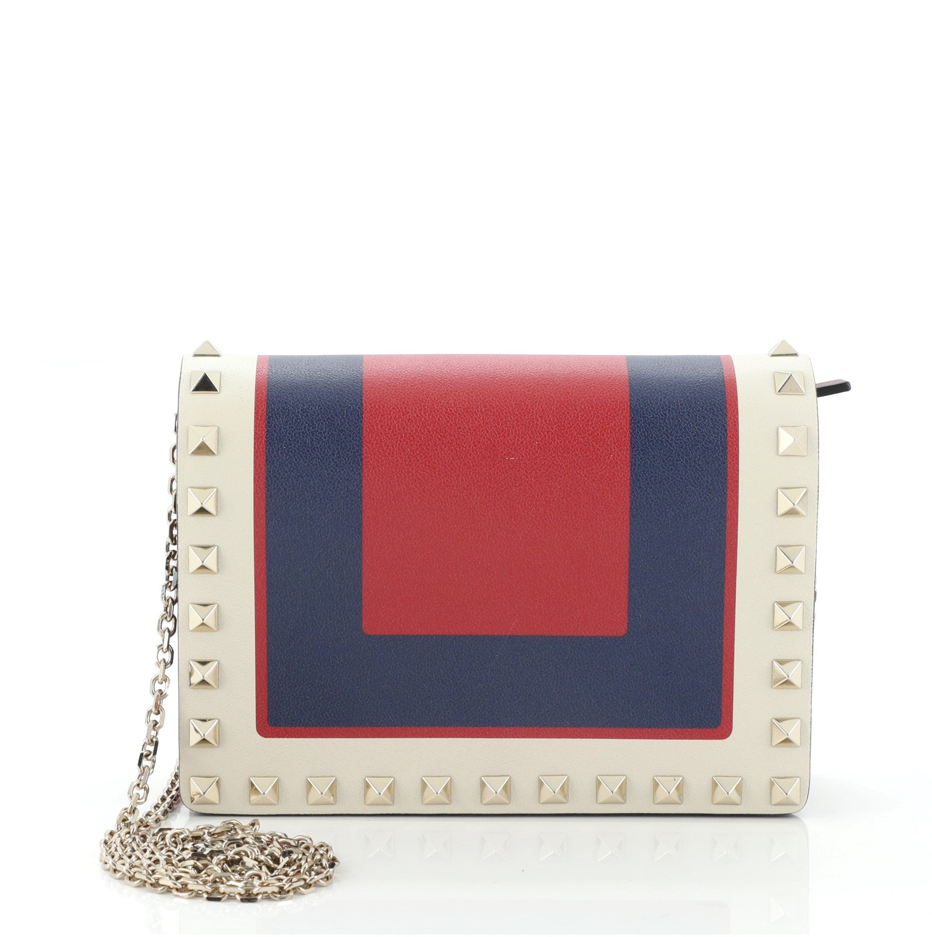Rockstud Pouch Crossbody Bag Printed Leather Mini